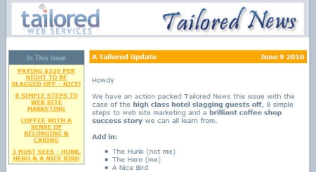 Tailored News Tailored News June 2010