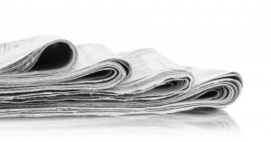 A newspapers, isolated on white