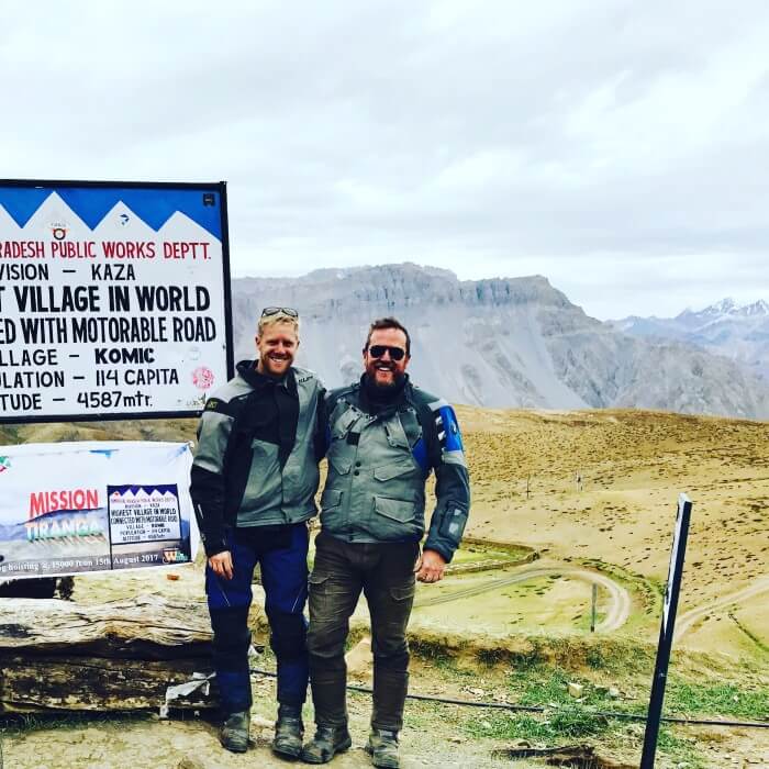 Jack & I on the hightest motorable road in the world