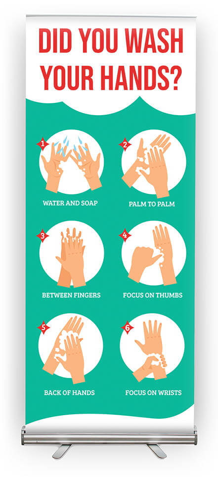 Hand washing signage